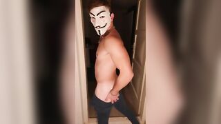 Quattro4fans Anonymous Mask 20cm 8inch Cock Hot Young Muscle Stud Milking it Cumming Onlyfans Video quattro4fans - BussyHunter.com