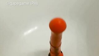 Unboxing new Toy 28x5 Red Horse Didlo, SELFFUCK and Peeing Gape Game - BussyHunter.com