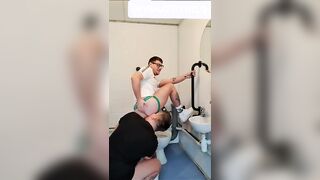 Fucking Step Brother in Public Toilet Bareback Fucking and got Caught gaynaughtywelsh - BussyHunter.com