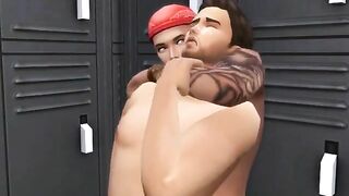 GAY GYM Shower SLUT - Sims 4 SleazyLucky - BussyHunter.com