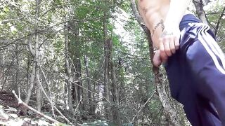 Long piss in the forest. Outdoor pissing KyleBern - Amateur Gay Porno