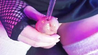 Closeup Sounding Cock to Cum inside the Toy with a Bonus at the end puffikpuff - BussyHunter.com
