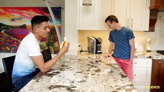 NEXTDOORTWINK little Stepbrother Caught Watching, Joins in - BussyHunter.com