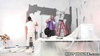 Sexy Painter Rude Client in Ass Hot House - BussyHunter.com