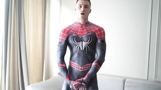 Max Barz Spiderman Big Dick Cum Out - Free Gay Porn - Amateur Gay Porno