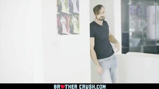 BrotherCrush-Mischievous Older Stepbrother Pounds his little Buddy Raw SeeBussy.com