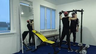 The Coach got Excited about the Student and Fucked him in the Gym on the Simulator Falcon Al - BussyHunter.com