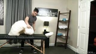 Massage Therapist Seduces Silver Daddy before Riding Giant Cock Pride Studios - BussyHunter.com