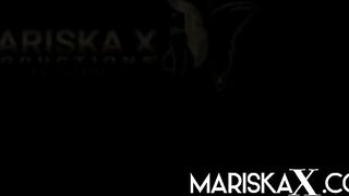 MARISKAX Mariska Gets Stuffed by Black Dick outside Mariska X - BussyHunter.com