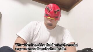 Japanese Chubby Suit Man, Restrained and Blindfolded and Mass Ejaculation with Vibrator tengu man - BussyHunter.com