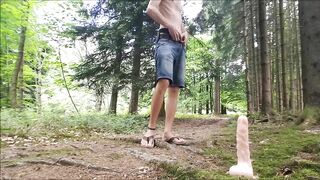 Dildo Fuck in the Forest