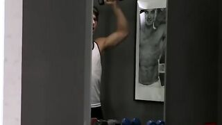 - Fit Stud Austin Avery Barebacks Towel Boy in Gym Hot House - BussyHunter.com