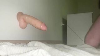 Solo Riding 12 Inch Dildo Wonderboy4444 - BussyHunter.com