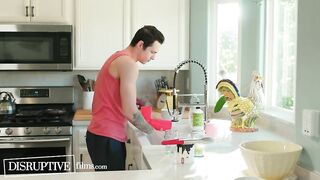 College Jock's Cooking Lesson Turns into Passionate first Gay Fuck - DisruptiveFilms Disruptive Films - BussyHunter.com
