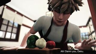 Hero's Breakfast - Izuku Midoriya x Katsuki Bakugo - my Hero Academia 3D Animation Parody Llama Del Geh - BussyHunter.com