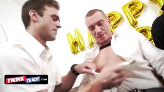 Twink Trade - Dirty Teen Friends Celebrate the new Year with Passionate Pounding by their Stepdads Twink Trade - BussyHunter.com