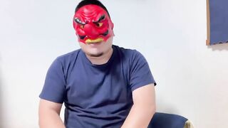 Japanese Chubby Man Play with Vibrator NEXUS SIMUL8 and Ejaculate to his Mouth tengu man - BussyHunter.com