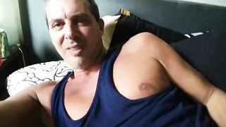 Tricked DILF Male Celebrity Cory Bernstein to MASTURBATE and EAT his CUM MaleModels - BussyHunter.com