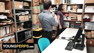 Security Guard Greg McKeon makes Hunk Thief Cum while he Drills him on the Desk - Young Perps Young Perps - BussyHunter.com