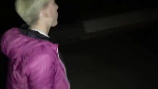 JakeBlue - Blond Twink is Letf to Fuck no the Mountain with a Cumshot in the Car - homemade at SeeBussy.com