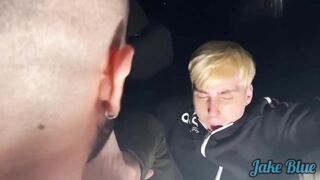 JakeBlue - Blond Twink is Letf to Fuck no the Mountain with a Cumshot in the Car - homemade at SeeBussy.com