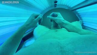 Jake Klerin - Me jerk off to completion in the tanning bed since I get horny every time I tan