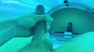 Jake Klerin - Me jerk off to completion in the tanning bed since I get horny every time I tan