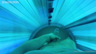 Jake Klerin - Me jerk off to completion in the tanning bed since I get horny every time I tan