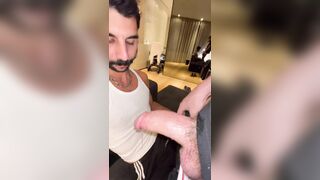 Cum drenched sucking and fucking in Berlin hotel room Berlin