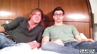 curious will fucked on tape his best friend morgan for his gf enjoyments