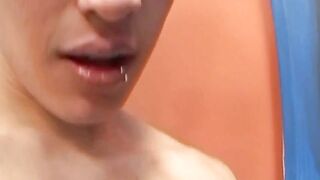 cockblowing twink latino bareback pounded until cumshot