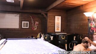 twink max rose pounded doggystyle bareback on pool table2