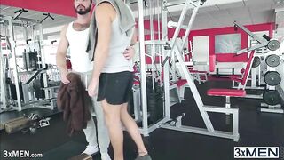 big cock europeans jessy ares and theo ford make out in the gym