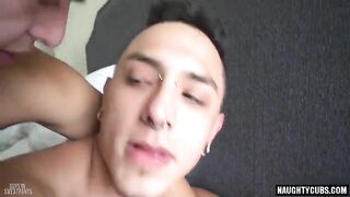 latin gay flip flop with facial