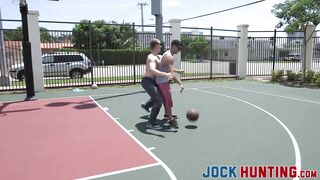 horny jocks butt banging after some one on one basketball