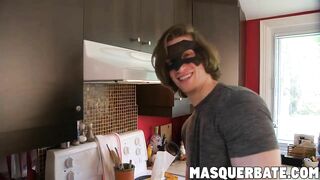 rebel hunk jake wanks it in the kitchen for that cumshot