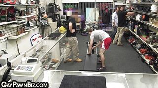 pawnshop amateur bottom stud assdrilled in 3some by bosses
