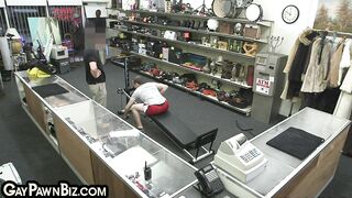 pawnshop amateur bottom stud assdrilled in 3some by bosses