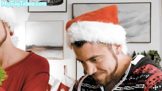 xmas stepbrothers enjoy taboo bareback anal while alone