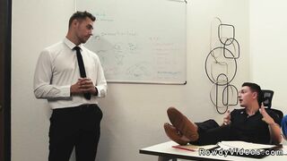 gay associates anal fucking and sucking in the office