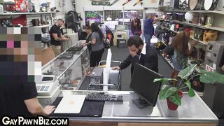 pawn gay fucks pawnshop boss in office 4 cash till facial