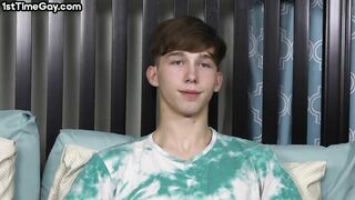 amateur twink 1st time masturbates and cums 4 camera