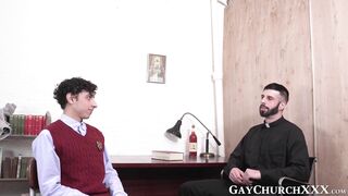 bearded priest teases young catholic and fucks his ass raw2