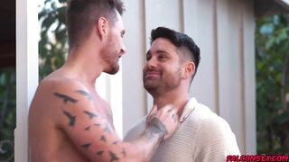 hot studs drew valentino and lucas leon take a load off