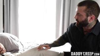 bearded stepdad raw ass drills young twink after deepthroat2