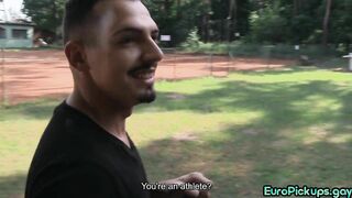 amateur picked up euro stud outdoor fucked for money in pov