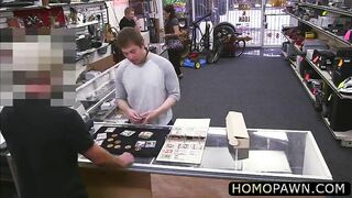 absolutely straight college teen pulled prick in the pawnshop and gets reamed in the ass