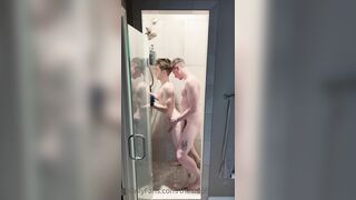 StepBrothers - Big bro fucks Lil bro in the shower - 37 secs - Bussyhunter.com - Gay Porn