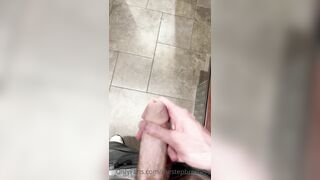 StepBrothers - Big bro shows his cock in the mirror in public bathroom - 48 secs - Bussyhunter.com - Gay Porn