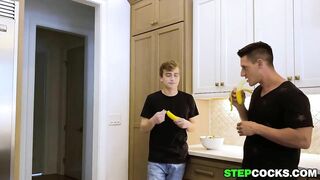 cute twink bareback fucked by his stepdad